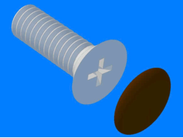 Krytka vrutu – křížová hlava