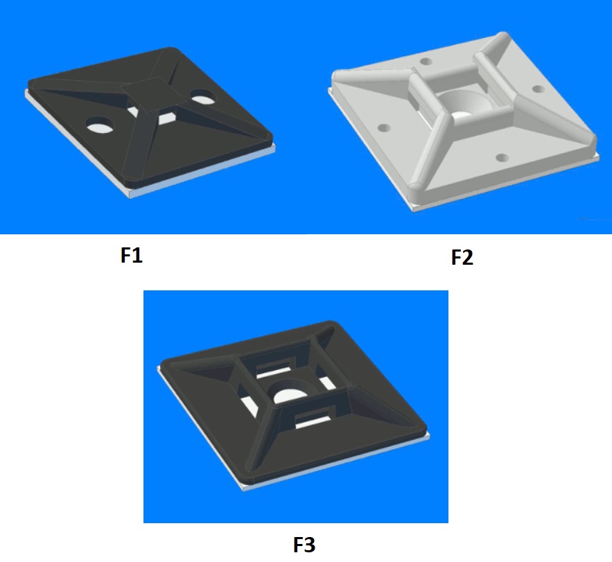 Příchytka pásků samolepící
