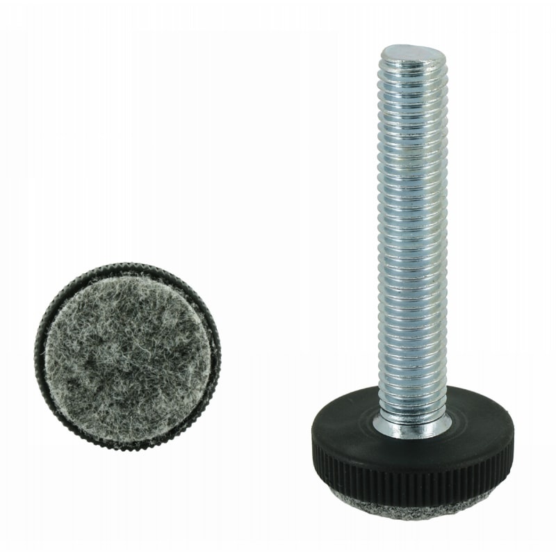 Šroub rektifikační kulatá základna s filcem