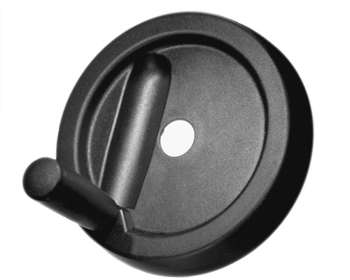 Diskové ovládací kolo se sklopnou rukojetí