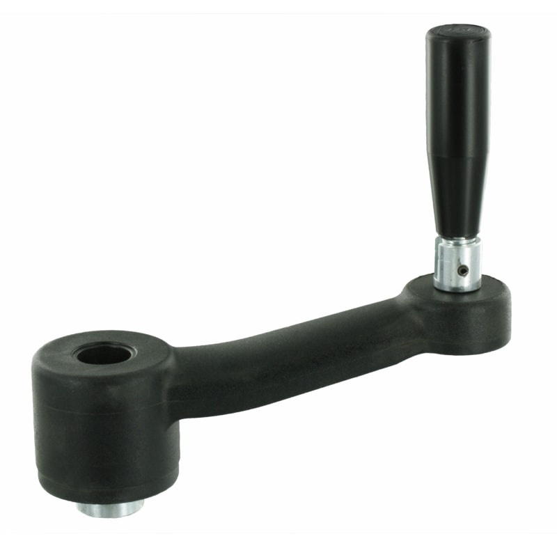 Klika se sklopnou rukojet a čtyřhranem