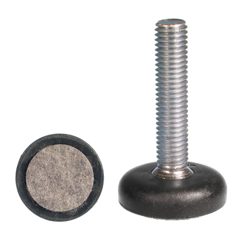 Šroub rektifikační kulatá základna s filcem