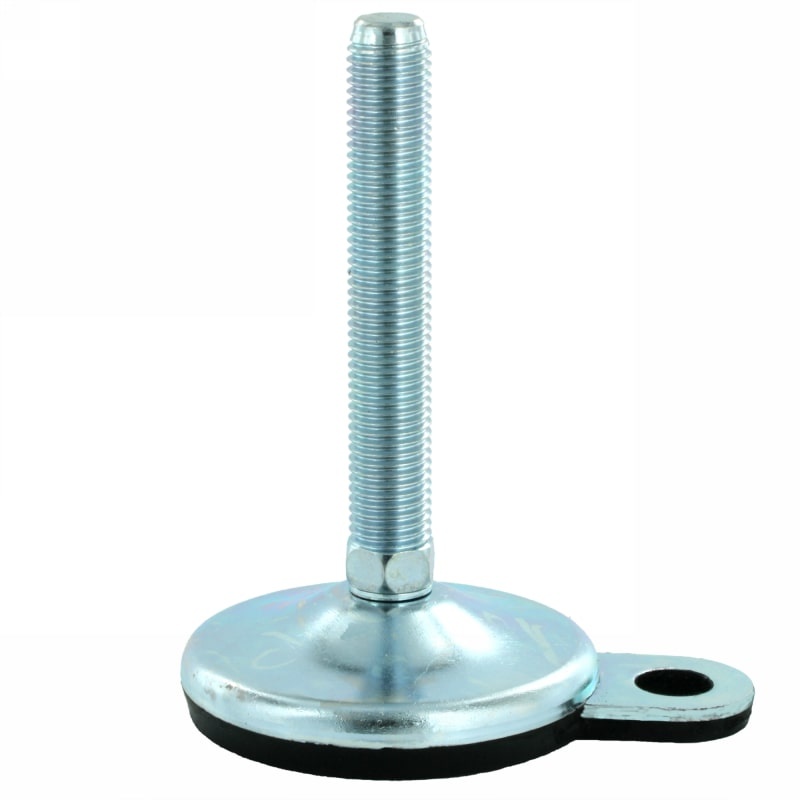 Noha ke strojům s&nbsp;upevňovací destičkou – pozink