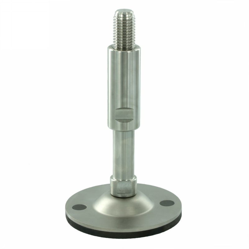 Noha ke strojům s&nbsp;těsnícím pouzdrem a upevňovacími otvory – nerez