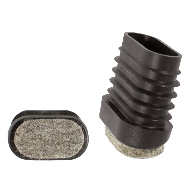 Kluzák do&nbsp;oválu s&nbsp;filcem, zkosená plocha