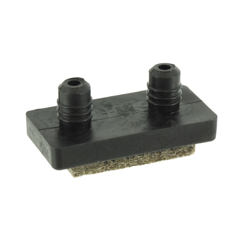 Kluzák čtyřhranný plochý s&nbsp;čepy a filcem