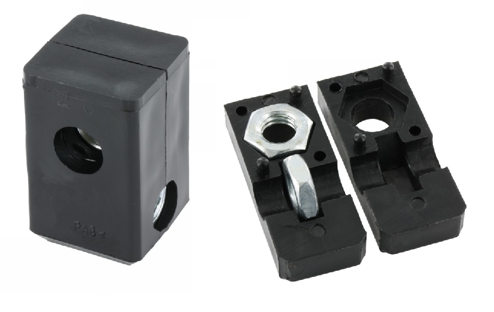 Rohová spojka pro jekly se dvěmi maticemi – šroubovací