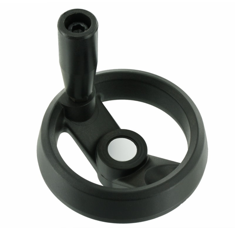 Ovládací kolo s&nbsp;otočnou rukojetí a dvěmi paprsky