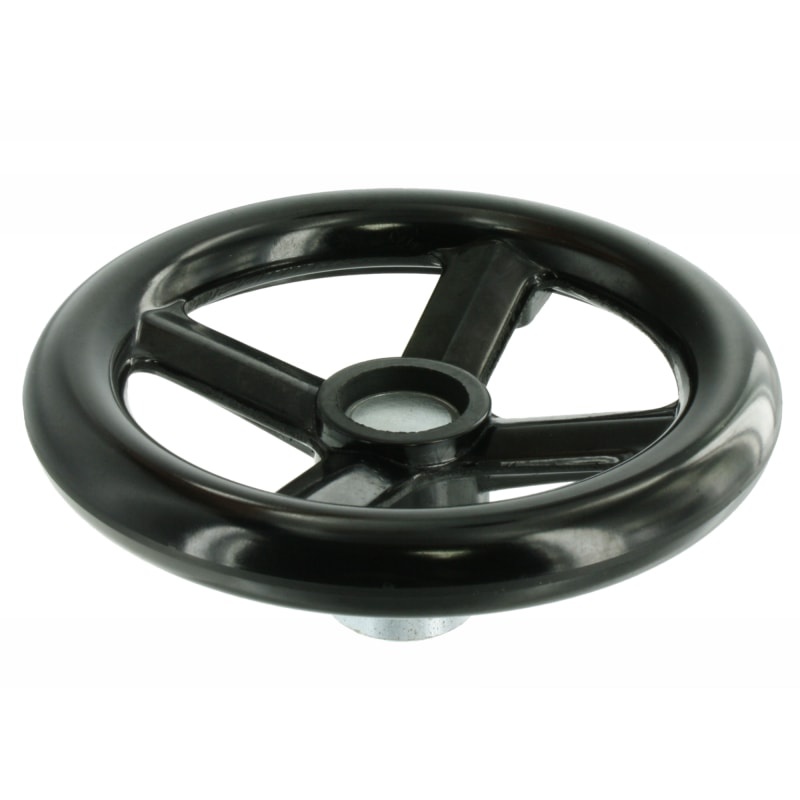 Ovládací kolo s&nbsp;viditelným nábojem a čtyřmi paprsky