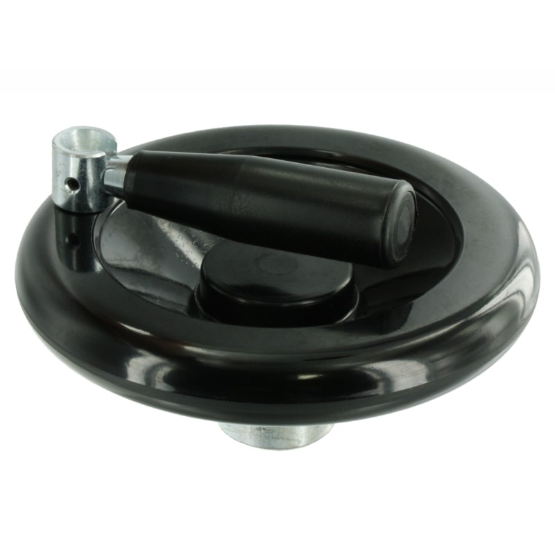 Diskové ovládací kolo se sklopnou rukojetí