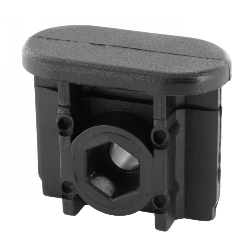 Rohová spojka pro ovály s&nbsp;vazbou bez matic – šroubovací