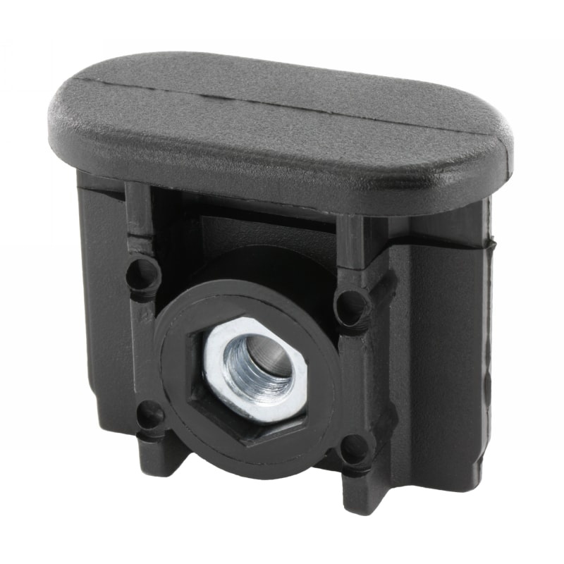 Rohová spojka pro ovály s&nbsp;vazbou a s&nbsp;maticí – šroubovací