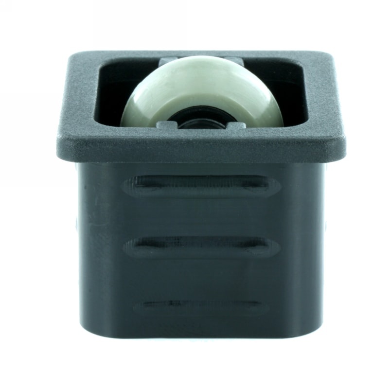 Záslepka čtvercová s&nbsp;kolečkem pro stolové nohy